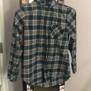 Long sleeved plaid shirt